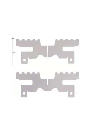 Teltree Titanyum Alkollü Fırın Tutucu, 24.5g Hafif, Gümüş Renk, 96x38mm, Çapraz Dikey Tutucu Gümüş