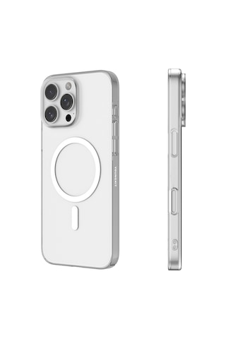 Apple Uyumlu iPhone 16 Pro Max Kılıf M-safe Şarj Özellikli Youngkit High Definition Serisi Kapak Şeffaf Şeffaf