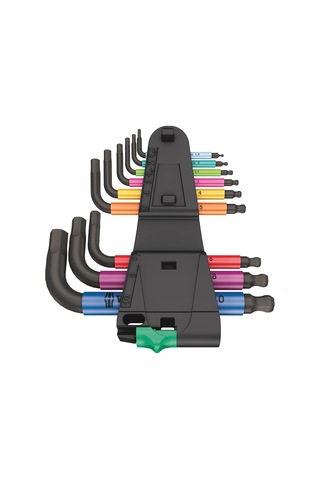 05133164001 950/9 Hex-plus Multicolour 2 L Anahtar Seti, Metrik, Blacklaser, 9 Parça