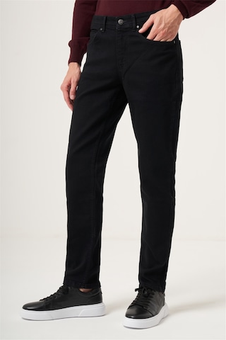 İmza Siyah 5 Cep Gabardin Slim Fit Pamuklu Denim Kot Jean Pantolon 1023265153