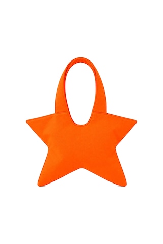 Tuttobene Star Bag Yıldız Çanta Çıtçıtlı İç Cepli Özel Tasarım Omuz Çantası Su Geçirmez Leke Tutmaz Tb052 Turuncu