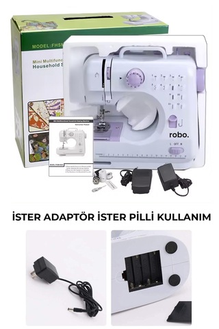 Robo 12 Fonksiyonlu Dikiş Makinesi Beyaz