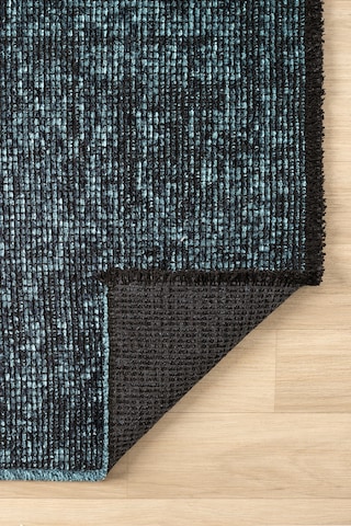 Antik Turkuaz Halı Yıkanabilir Kaymaz Taban Şönil Kilim Dokuma Pamuk Taban Kilim 10364a Turkuaz