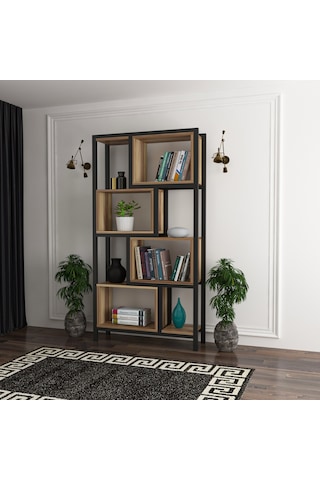 Tiryaki Aksesuar Tokyo Metal Kitaplık 5 Raflı 80 CM