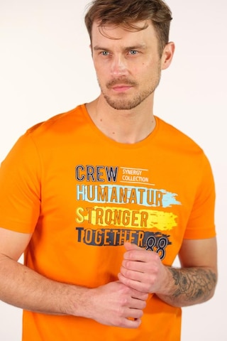 Arma Erkek Büyük Beden Bisiklet Yaka Tişört Y22374868101 Turuncu