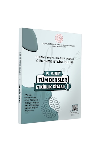 2026 Meb Ortaokul 5.sınıf Tüm Dersler Etkinlik Kitabı 1-2 Türkiye Yüzyılı Maarif Modeli Baskı Ücreti
