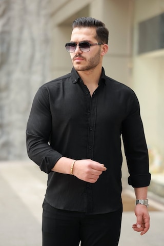 Etiler Collection Erkek Uzun Kollu Gömlek Siyah