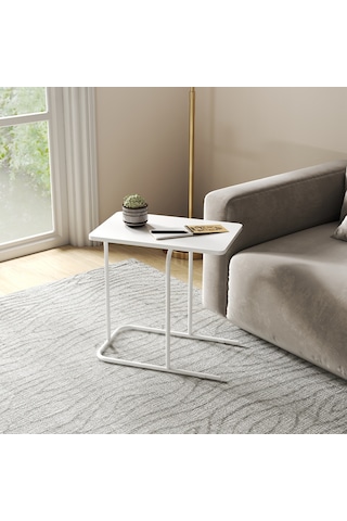 Stix Çok Amaçlı Sehpa - Beyaz 50x30x50 Cm Beyaz