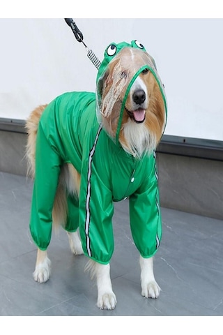 Paticimiss Küçük Orta Büyük Irk Köpekler İçin Kurbağa Gözlü Tulum Yağmurluk