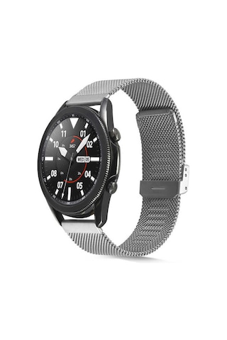 Galaxy Watch 46mm Uyumlu Krd-45 22mm Metal Arth Kordon-gümüş