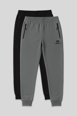 Tommylife Standart Kalıp 2li Paket Haki-siyah Erkek Eşofman Alt - 84587 Haki-siyah/siyah