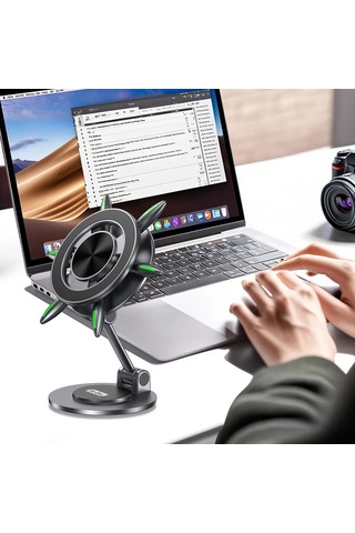 Go Des Gd-hd332 360 Derece Dönebilen Fosforlu Magnetik Metal Stand Siyah