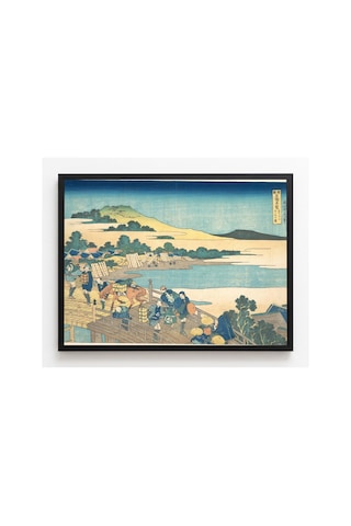 Hokusai Echizen Eyaletinde Fukui Köprüsü Çerçevesiz Poster 30x42 Cm A3 Tablo Japon Sanatı