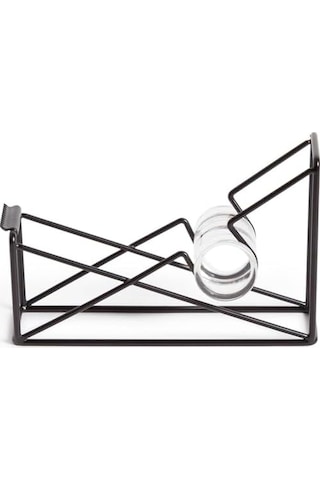 U Brands Vena Tel Bant Dispenseri, Metal, Siyah, 1 Adet