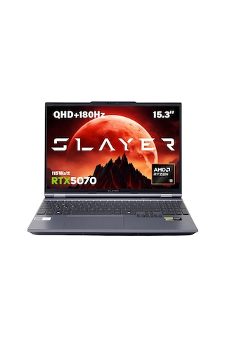 Game Garaj Slayer R9t2-5070 C2 Amd Ryzen 9 8945hx 16gb Ram 1tb Ssd Rtx5070 15.3" 180hz Qhd+ Ips Freedos Gaming Laptop