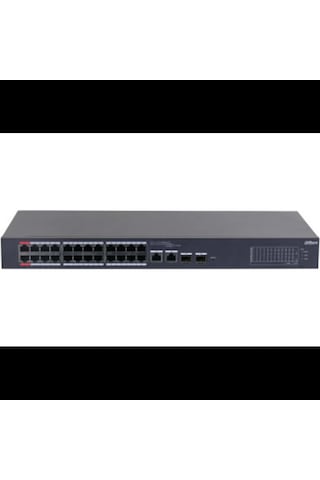 Dahua Cs4226-24et-375, 24port, Megabit, Poe 375w, 2 Port Gigabit Lan, 2 Port Sfp Gigabit Combo, Clou