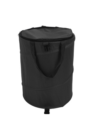 Hangfox Yeşil Orman Kamp Atık Kutusu - 37.8l Büyük Kapasite, Katlanabilir Tasarım, Kapaklı, 600d Oxford Kumaş - Piknik, Bahçe, Doğa Etkinlikleri İçin Taşınabilir Depolama Çanta Askeri Yeşil