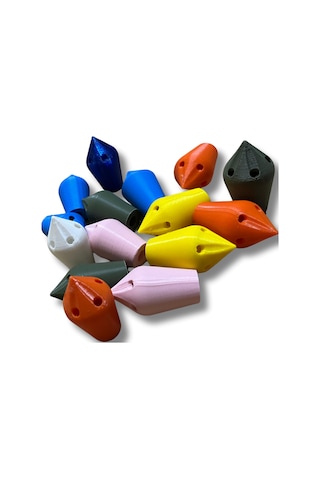 Çavuş Oku 3 Adet Islıklı Ok Ucu Temren Çok Renkli