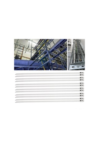 Padalink 200 Adet 4.6mm Genişlikli Paslanmaz Çelik Kendi Kilitleyen Kabloluk, Güçlü Sabitleme İçin Ev Ofis Garaj Elektrik Kabloları Yönetimi Seti