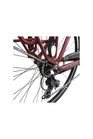 Corelli Moven 28 Jant 51k Unisex Elektrikli Bisiklet Bordo