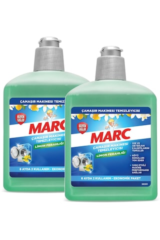 Marc Çamaşır Makinesi Temizleyici & Koruyucu Kireç Önleyici Limon Ferahlığı 2 x 500 ML