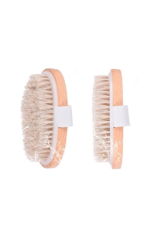 Doğal At Kılı Oval Selüloit Giderici Selülit Fırçası