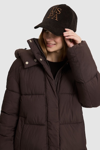 U.S. Polo Assn. Kadın Koyu Kahverengi Kaban 50328213-vr084