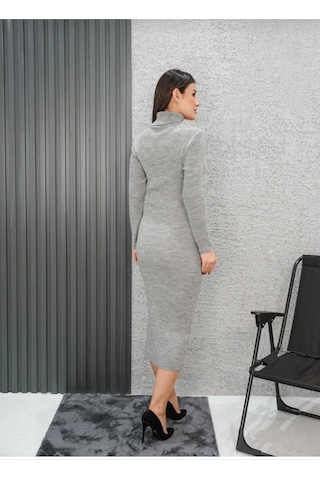 Kozia Outdoors Kadın Dik Yaka Kaskorse Kalem Elbise 130 Cm Gri