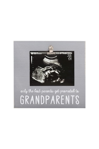 Pearhead Sonogram Fotoğraf Çerçevesi Büyükanne Ve Büyükbaba İçin Bebek Hatıra Resim Çerçevesi, Hamilelik Duyurusu, Bebeğin İlk Noel Hediyeleri, Tatil Hediyeleri, Bebek Tatil Hediyeleri, Gri Açık Gri