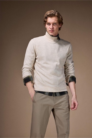 Defacto Slim Fit Dar Kesim Balıkçı Yaka Basic Düz Triko Kazak R1127az25wnbg300 Bej