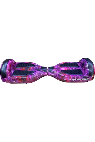 Elektrikli Kaykay Hoverboard 6.5 Inch Taşıma Çantalı Bluetooth Hoparlörlü Akıllı Dengeli - Rs-s5 Galaxy Purple