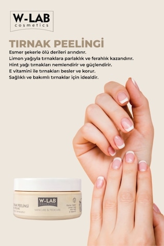W-Lab Cosmetics Manikür Pedikür Tırnak Peelingi 250 ML