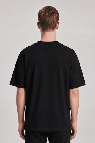 Black Nova Oversize Baskılı Unisex %100 Pamuk T-shirt Sunset Cross Siyah