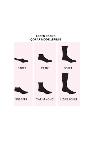 Asden Bambu Erkek Beyaz Soket Çorap 12'li Paket, Burun Dikişsiz, Yıkamalı 6 Çift Gri
