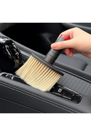 Mucit Home Araç İçi Temizlik Fırçası Yumuşak Kıllı, Çizmez, Detaylı Temizlik, Klima Ve Konsol Uyumlu 1 Adet