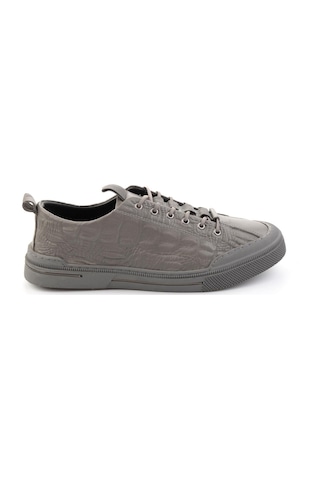 Gri Hakiki Deri Erkek Sneaker E01900251044 Gri