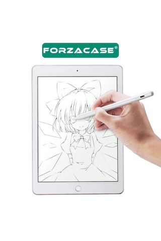 Forzacase Honor Pad 20 / 20 Pro 12.1 İnç İle Uyumlu Stylus Yazı Çizim Kalemi - Fc1140 Beyaz