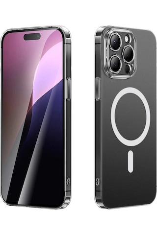 iPhone Uyumlu 15 Pro Kılıf Magsafe Şarj Özellikli Toz Önleyici Redclick Helo Kapak