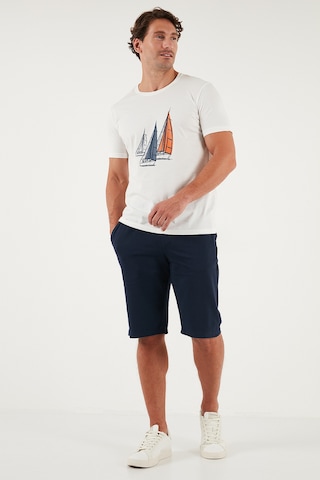 Buratti Pamuklu Regular Fit Normal Bel Belden Bağlamalı Erkek Short 5908021 Indigo