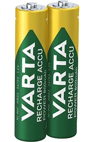 Varta 800Mah Aaa Şarjlı İnce Pil 2 Adet Pil 800 Mah