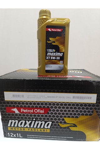 Petrol Ofisi Maxima Xt 5W-30 Dizel - Benzinli Araçlar İçin Sentetik Motor Yağı 12 x 1 L