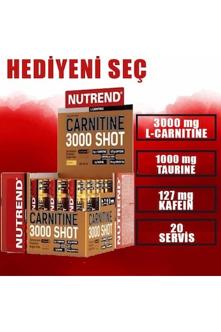 Nutrend L- Carnitine 3000 Mg 20 Ampül Portakal Aromalı Carnipure
