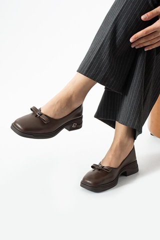 Dericia Shoes Storm Hakiki Deri Günlük Rahat Kadın Ayakkabı Kahverengi