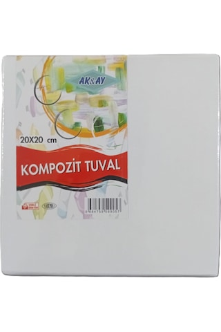 Akay Kompozit Tuval 20x20 Boyama Örneği Kartı Hediyeli 1 Adet