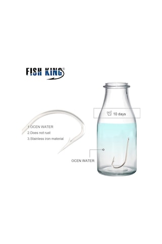 Fısh Kıng 401ss Paslanmaz Demir Dikenli Kanca 6/0 -1/0 25 Adet/paket 1 -8 50 Adet/paket Jig Sazan Balıkçılığı 8