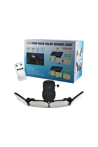 Powermaster 6 Volt - 3 Watt Solar Panelli Hareket Sensörlü 200 Smd Ledli Lamba Pm-8048