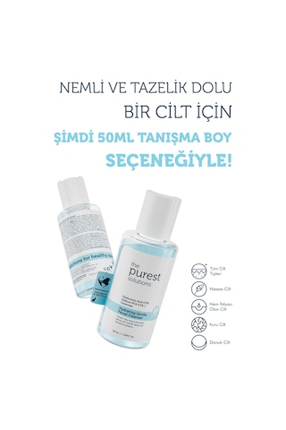 The Purest Solutions Nemlendirme Etkili Hyalüronik Asit Yüz Temizleme Jeli Cilt Bakım Seti: 200 ml + 50 ml Tanışma Boy