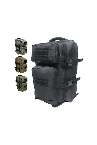 Baggor Kampçı-Seyahat-Dağcı-Outdoor-Askeri Taktik Sırt Çantası Siyah Çok Renkli