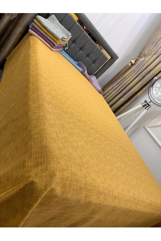 Nivemeshome Hardal 160x230 Tek Pike Örtüsü Tek Kişilik Hardal