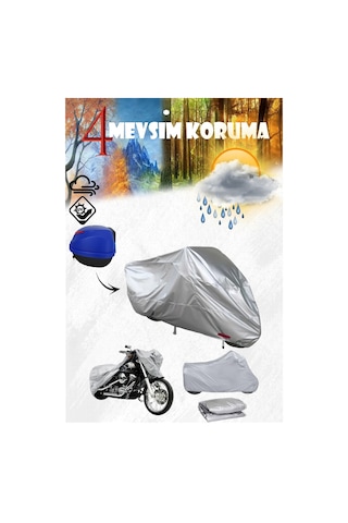 Arora Safari 50 Gri Motosiklet Brandası Premium Kalite